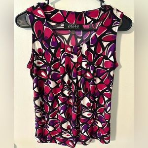 Kasper Sleeveless Vintage Style Blouse Size PS